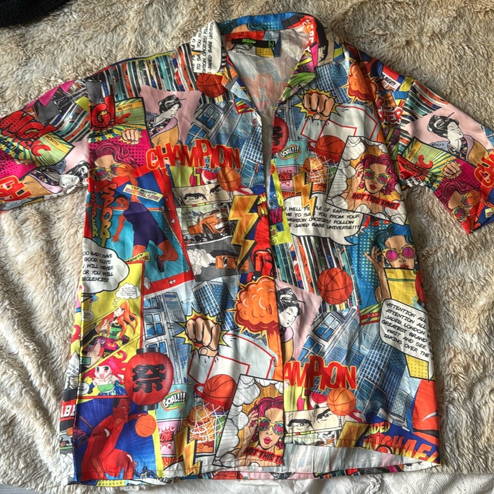 Jaden London Graphic Button Up